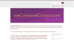 Desktop Screenshot of myconsciouscontact.com